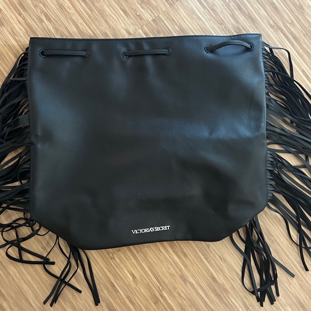 Victoria’s Secret Black Fringe Backpack - Brand New